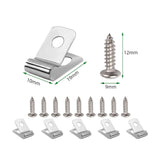 Maxbell 100Pcs Fence Wire Clamps Practical for Mount 12-16 Gauge Welded Wire to Wood