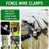 Maxbell 100Pcs Fence Wire Clamps Practical for Mount 12-16 Gauge Welded Wire to Wood
