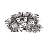 Maxbell 100Pcs Fence Wire Clamps Practical for Mount 12-16 Gauge Welded Wire to Wood