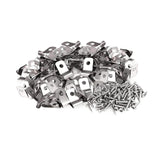Maxbell 100Pcs Fence Wire Clamps Practical for Mount 12-16 Gauge Welded Wire to Wood