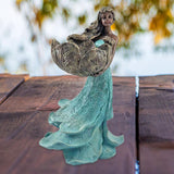 Maxbell Maxbell Bird Feeder Holder Decorative Crafts Resin Figurine for Decor Courtyard Lawn