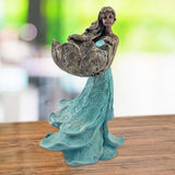 Maxbell Maxbell Bird Feeder Holder Decorative Crafts Resin Figurine for Decor Courtyard Lawn