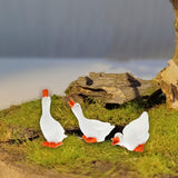 Maxbell Maxbell 3 Pieces Garden Statues Duck Creative Ornaments for Pond Lawn Indoor Outdoor ordinary