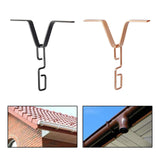 Maxbell 3xRain Chain Gutters Adapter Clip Outside Hardware Rustproof Iron Connector