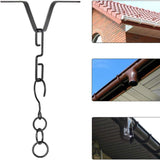 Maxbell 3xRain Chain Gutters Adapter Clip Outside Hardware Rustproof Iron Connector