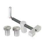 Maxbell Maxbell 3/4'' Dog Hole Clamp Adjustable 20mm Dog Holes Stop Woodworking Desktop Clip 1pcs with 2 dog