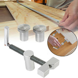 Maxbell Maxbell 3/4'' Dog Hole Clamp Adjustable 20mm Dog Holes Stop Woodworking Desktop Clip 1pcs with 2 dog