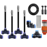 Maxbell Maxbell Outdoor Mister Functional Misting Cooling System for Patio Waterpark Cooling 5m Pipe 20cm Nozzle