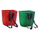 Maxbell Maxbell PP Back Basket Versatile Fruit Picking Basket for Agriculture Hiking Outdoor Red