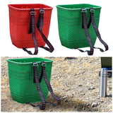 Maxbell Maxbell PP Back Basket Versatile Fruit Picking Basket for Agriculture Hiking Outdoor Red