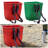 Maxbell Maxbell PP Back Basket Versatile Fruit Picking Basket for Agriculture Hiking Outdoor Red