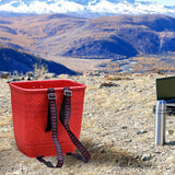 Maxbell Maxbell PP Back Basket Versatile Fruit Picking Basket for Agriculture Hiking Outdoor Red