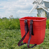 Maxbell Maxbell PP Back Basket Versatile Fruit Picking Basket for Agriculture Hiking Outdoor Red