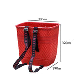 Maxbell Maxbell PP Back Basket Versatile Fruit Picking Basket for Agriculture Hiking Outdoor Red