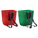 Maxbell Maxbell PP Back Basket Versatile Fruit Picking Basket for Agriculture Hiking Outdoor Red
