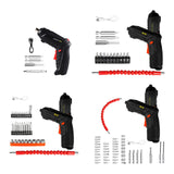 Maxbell Maxbell Electric Screwdriver 90° Rotation Cordless for Furniture Assembly Car Repair 6 Pieces