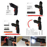 Maxbell Maxbell Electric Screwdriver 90° Rotation Cordless for Furniture Assembly Car Repair 6 Pieces