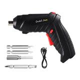 Maxbell Maxbell Electric Screwdriver 90° Rotation Cordless for Furniture Assembly Car Repair 6 Pieces