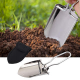 Maxbell Maxbell Folding Garden Trowel Cultivator Farm Handy Camping Shovel Small Hand Shovel Argent with Bag