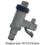 Maxbell Maxbell Pool Plunger Valve Shut Off Valve for Manual Pool Pump Pool Sand Filter Pump