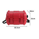 Maxbell Surveying Instrument Box Sturdy Level Carrying Case for Theodolite Prism Set Red