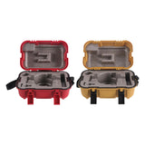 Maxbell Surveying Instrument Box Sturdy Level Carrying Case for Theodolite Prism Set Red