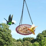 Maxbell Bird Feeder Practical Bird Watching Gifts Bird Bath for Backyard Outdoor Home Purple