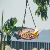 Maxbell Bird Feeder Practical Bird Watching Gifts Bird Bath for Backyard Outdoor Home Purple