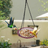 Maxbell Bird Feeder Practical Bird Watching Gifts Bird Bath for Backyard Outdoor Home Purple