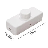 Maxbell Dimmer Knob 220V Recreational Vehicle Boat Ceiling Dome Lights Dimmer Switch white