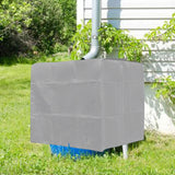 Maxbell Maxbell IBC Water Tank Cover 1000L Rainproof Container Cover for Rain Barrel Outdoor Silver