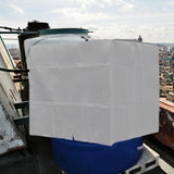 Maxbell Maxbell IBC Water Tank Cover 1000L Rainproof Container Cover for Rain Barrel Outdoor Silver