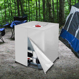 Maxbell Maxbell IBC Water Tank Cover 1000L Rainproof Container Cover for Rain Barrel Outdoor Silver