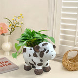 Maxbell Maxbell Cow Planter Flower Vase Desk Statue Bonsai Pot for Bedroom Gift Drawing Room
