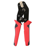 Maxbell Maxbell Ratcheting Wire Crimper 0.08-1.0mm2 Heavy Duty Professional Ergonomic Handle Red Black Handle