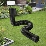 Maxbell 2xRain Gutter Downspout Extension 18.5-59inch Diverter for Rainwater Drainage