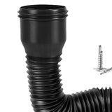 Maxbell 2xRain Gutter Downspout Extension 18.5-59inch Diverter for Rainwater Drainage