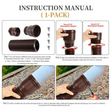 Maxbell 2xRain Gutter Downspout Extension 18.5-59inch Diverter for Rainwater Drainage