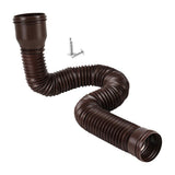Maxbell 2xRain Gutter Downspout Extension 18.5-59inch Diverter for Rainwater Drainage