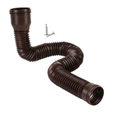 Maxbell 2xRain Gutter Downspout Extension 18.5-59inch Diverter for Rainwater Drainage