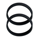 Maxbell Maxbell 2 Pieces Planer Drive Belts Accessories for 82mm Electric Planer Wood Workings Rubber
