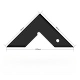 Maxbell Right Angle Ruler Table Saw Angle Ruler Aluminum Alloy Sturdy Triangle Ruler Black