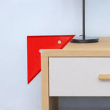 Maxbell Right Angle Ruler Table Saw Angle Ruler Aluminum Alloy Sturdy Triangle Ruler Red