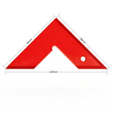 Maxbell Right Angle Ruler Table Saw Angle Ruler Aluminum Alloy Sturdy Triangle Ruler Red