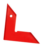 Maxbell Right Angle Ruler Table Saw Angle Ruler Aluminum Alloy Sturdy Triangle Ruler Red