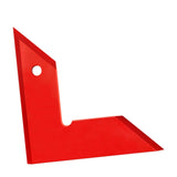 Maxbell Right Angle Ruler Table Saw Angle Ruler Aluminum Alloy Sturdy Triangle Ruler Red