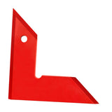 Maxbell Right Angle Ruler Table Saw Angle Ruler Aluminum Alloy Sturdy Triangle Ruler Red