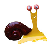 Maxbell Metal Snail Statue Cartoon Metal Yard Art for Lawn Courtyard Backyard
