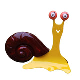 Maxbell Metal Snail Statue Cartoon Metal Yard Art for Lawn Courtyard Backyard