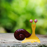 Maxbell Metal Snail Statue Cartoon Metal Yard Art for Lawn Courtyard Backyard